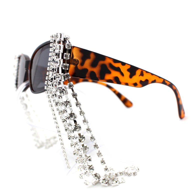 Heavy Dripping Rhinestone Tassel Bling Luxury Rectangle  display picture 2