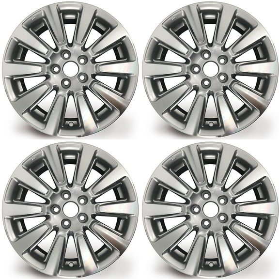 Set of 4 New 18" 18x7 Alloy Wheels for Toyota Sienna 2011-2020 Machined Silver OEM Design Replacement Rim