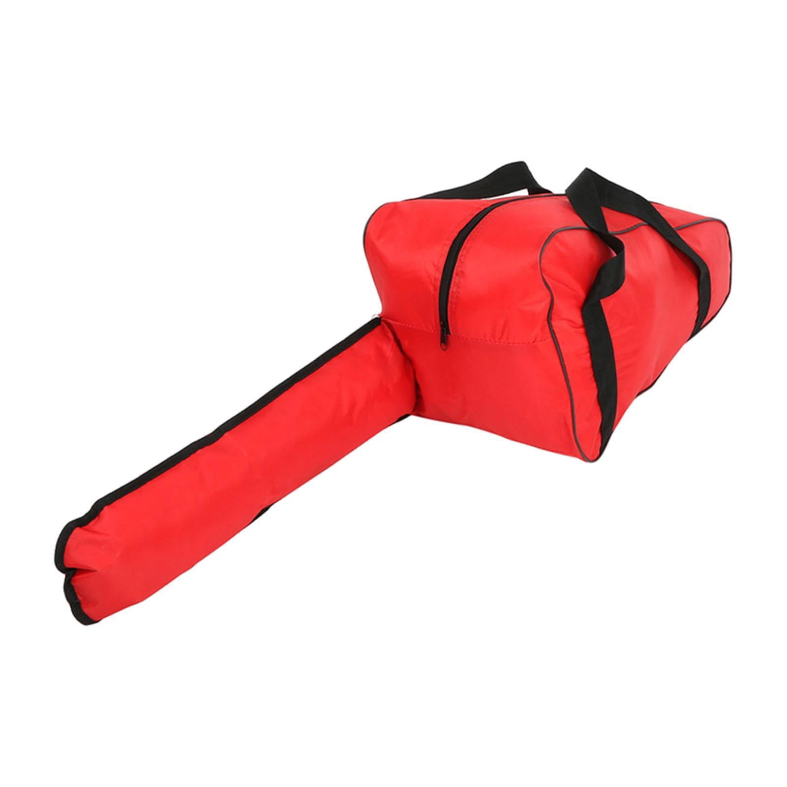 figatia Bag Saw Case Heavy Duty Full Protection with Handle Rainproof Garden Tool Holdall Bag for Travel Outdoor Red