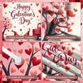 thumbnail image 4 of Heart-shaped Balloons Ladies Celebration Banner Red Gift Boxes Women's Party Display Lipstick Decor Pink Theme Girls' Gathering Backdrop for Women's Party Ladies' Gathering Girls' Night, 4 of 9