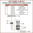 thumbnail image 4 of Replacement SP-P1 Plunger Valve Assembly for Superior Parts 875-643 874-436 884-113 875-638 877-337 877-339 for Hitachi NR83A Framing Nailer$$Tools & Hardware Other, 4 of 8