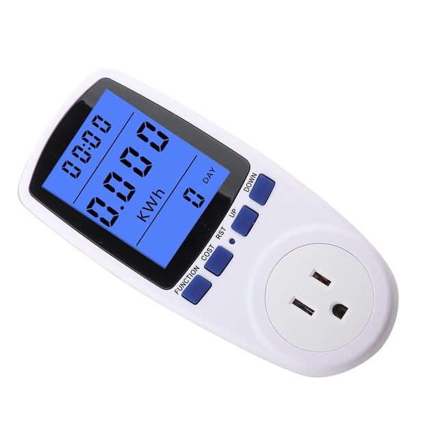 MONITOR DE USO DE ENERGIA CON PROTECCIÓN CONTRA SOBRECARGA, VARIOS PARÁMETROS, Ideal para el consumo de electrodomiscicos