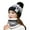 Black, variant on Sarkoyar 2Pcs/Set Women Hat Neck Warmer Knitted Star Label Geometry Pattern Pompom Stretchy Ear Head Neck Protection Thickened Winter Thermal Beanie Cap Scarf Kit for Riding