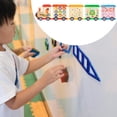 thumbnail image 4 of Tablero de actividades de tren para pared, tablero sensorial de madera, decoración educativa para guarderías, preescolares, niños y niñas., 4 of 8