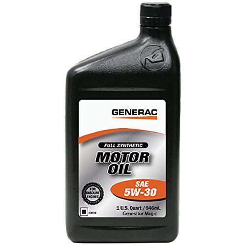 Generac Full Synthetic Motor Oil 5W-30 SN Quart Bottle Part# 0J5140 (qt ...