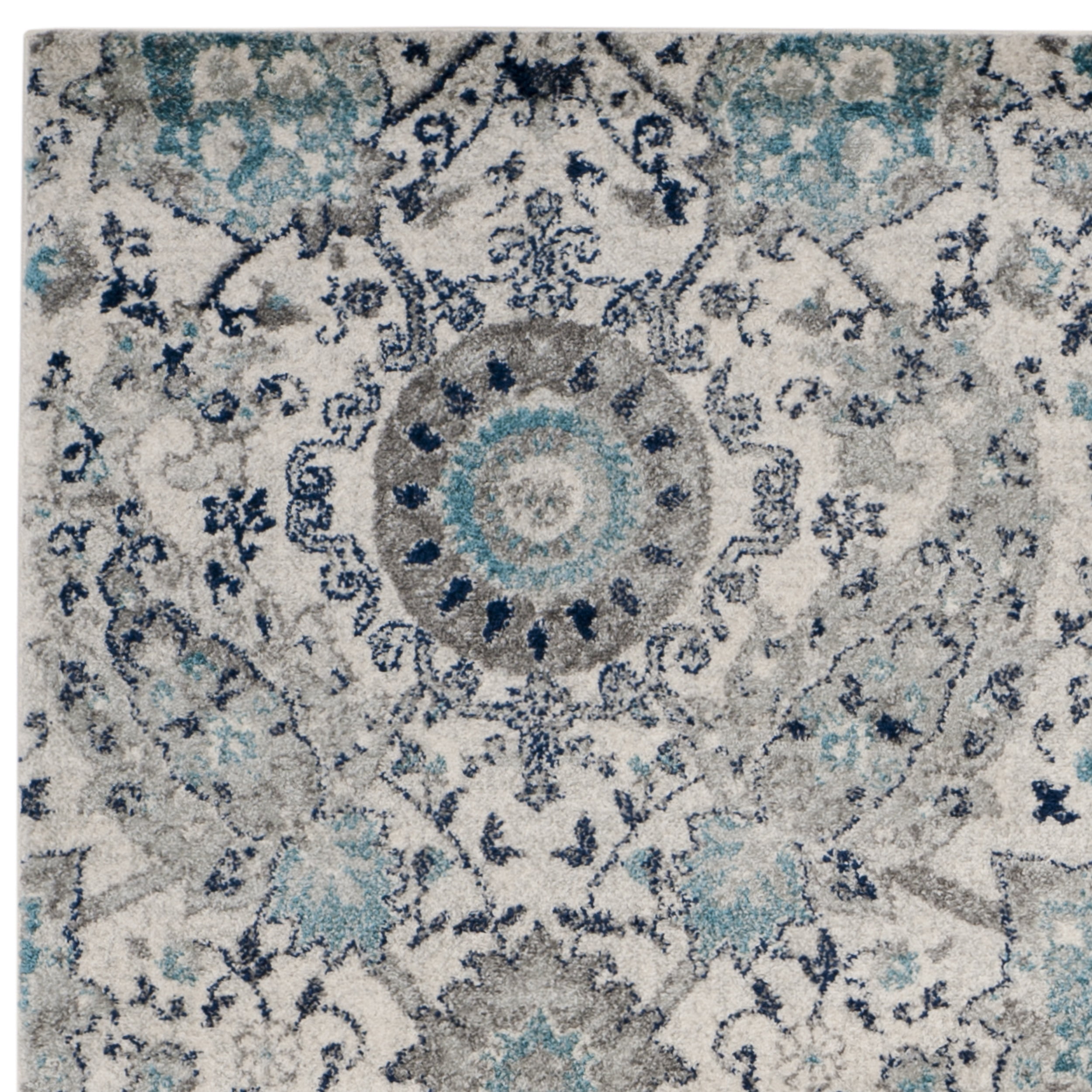 SAFAVIEH Madison Hope Floral Paisley Area Rug, Cream/Light Grey, 10' x 14'