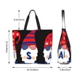 thumbnail image 6 of Fuzoiu 4th of July Gnomes Print Tote Bags for Women,Shoulder Bag, Gym Tote,Top Handle Ladies Shoulder Bags for Work Beach Travel and Shopping Grocery, 6 of 9