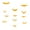 Yellow, variant on 36Pcs Luminous 3D Orange Bat Wall Stickers, Removable Self-Adhesive PVC Halloween Bat Decals, Glow In Dark Flying Bat Decor for Window Door Mirror Haunted House Party Home Decor