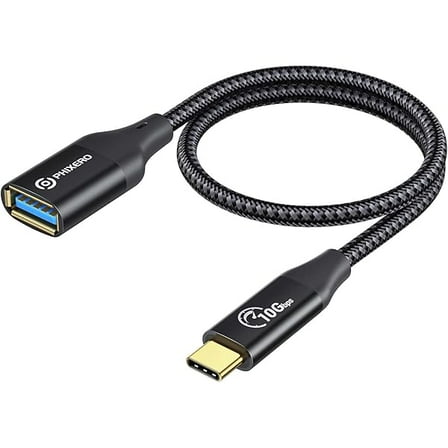 USB-C to USB-A Adapter, 10Gbps, Compatible with MacBook, iPad Pro, Samsung Galaxy