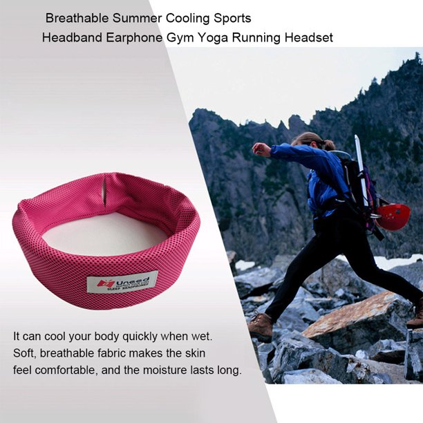 Kuymtek Transpirable Verano Refrigeración Deportes Diadema Auricular Gimnasio Yoga Correr Auricular-208327