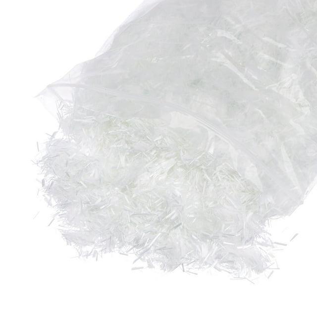Unique Bargains Chopped Fiberglass Strands 6mm Length Anti-Cracking Glass Fibers 3LB