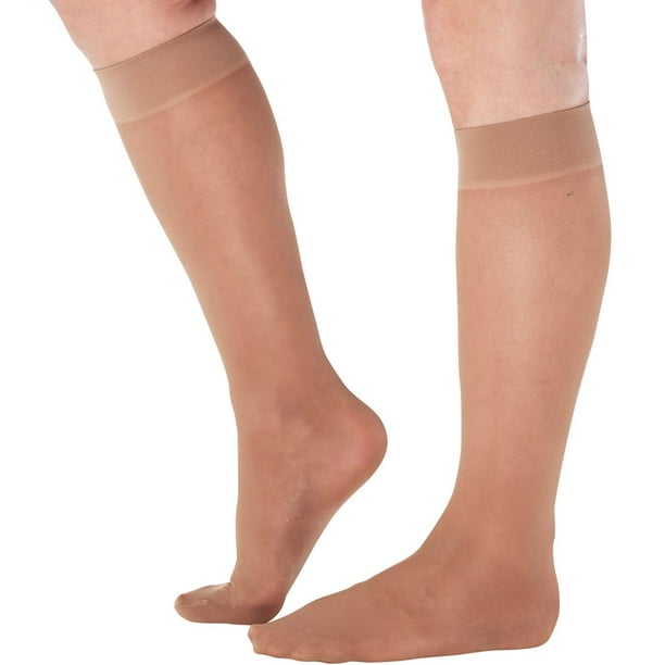 Made in USA Womens Compression Socks for Swelling 815 mmHg Beige, XLarge