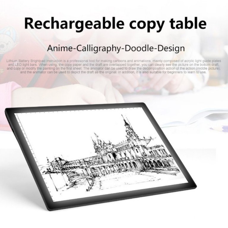  Artist Tracing Light Box Copy Table, A4 Portable LED Board