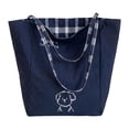 thumbnail image 2 of Bolso tote para mujer, multiusos, reutilizable, para guardar cosas, ideal para viajes, gimnasio o trabajo. Azul, 2 of 9