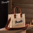 thumbnail image 5 of Wrangler Tote Bag for Women Retro Canvas Top Handle Purses and Handbags, Tan, 5 of 7