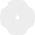 thumbnail image 4 of 38"OD x 4"ID x 13 1/4"C x 1"P Percival Architectural Grade PVC Contemporary Ceiling Medallion, 4 of 4