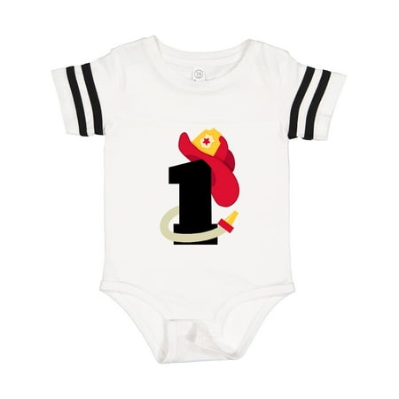 

Inktastic Fireman 1st Birthday Gift Baby Boy or Baby Girl Bodysuit