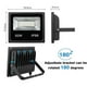 thumbnail image 4 of 1 Uds. Impermeable 15W 25W Bluetooth luz LED de inundación inteligente RGB Control de aplicación reflectores LED jardín fiesta paisaje iluminación de escenario, 4 of 5