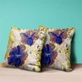 thumbnail image 2 of Hawaii Floral Duo Indoor/Outdoor Pillow with Removable Cover in Yellow Pink Blue26x26, 2 of 10
