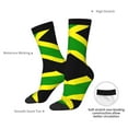 thumbnail image 6 of Women'S Novelty Funny Crew Socks Men'S Jamaican Flag Design Socks, 6 of 7