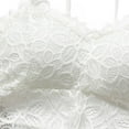 thumbnail image 3 of Women Lingerie Full Lace Cross Slim With Chest Pad Gathered Hollow Tube Top Ladies Bras Underwear, 3 of 10