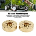 thumbnail image 4 of Poids de Roue en Laiton RC, Résistants à l'Usure Haute Résistance Faciles à Installer Adaptateur Hexagonal 2 Pcs Antirouille Réduisent les Secousses Inutiles pour Voiture Crawler, 4 of 7