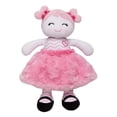 thumbnail image 1 of Baby Starters Peluche Marisa de 11 pulgadas Snuggle Buddy Baby Doll con rayas Chevron rosa, 1 of 4