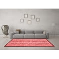 thumbnail image 3 of Ahgly Company Indoor Rectangle Abstract Red Modern Area Rugs, 7' x 9', 3 of 4