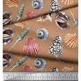 thumbnail image 3 of Soimoi Viscose Chiffon Fabric Colorful Shells Ocean Decor Fabric Printed Yard 42 Inch Wide, 3 of 3