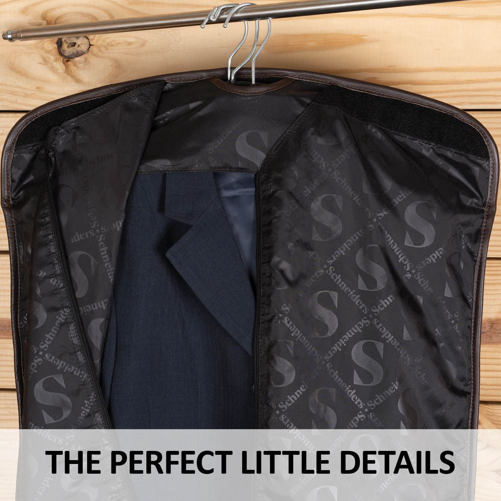 Schneiders Heritage Canvas and Leather Garment Bag for Horse Show Clothing | Color Tan