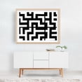Abstract Labyrinth - Photography Geometric Abstract Pattern Black and ...