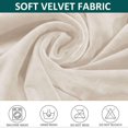 thumbnail image 4 of XUELC Armless Back Chair Cover Velvet High Back Curved Chair Cover Removable Dining Chair Cover Non-Slip Washable Chair Cover for Banquet, Beige Set of 1, 4 of 7