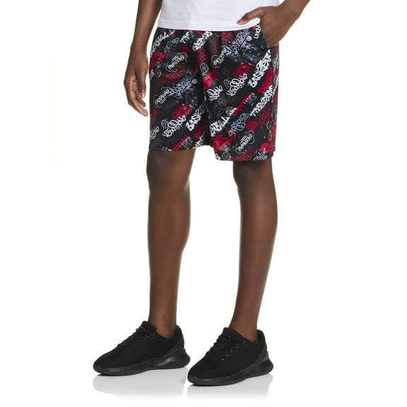 AND1 Boy's Athletic Graphic Slam Dunk Short, Sizes 4-18
