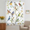 thumbnail image 3 of Bird Leaf Sheer Curtains 72 Inches Long, Spring Summer Tree Branch Farmhouse Retro Light Filering Curtains, Breathable Simi Curtain Privacy Drapes for Living Room Bedroom Lightweight Window Treatment, 3 of 9