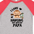 thumbnail image 4 of Inktastic Monkey I Love Hanging out with My Yaya Boys or Girls Toddler T-Shirt, 4 of 5