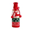 thumbnail image 2 of Cute Christmas Sweater Wine Bottle Cover, Handmade Wine Bottle Sweater For Christmas Decorations Cute Christmas Sweater Party Decorations Reindeer, 2 of 7
