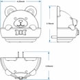 thumbnail image 5 of ER Luz de noche LED recargable con forma de oso lindo enchufable R brillar Electrónica, 5 of 5