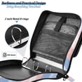 thumbnail image 4 of FORMRS Zipper Binder with Shoulder Strap 2-inch Ring 500 Sheet Capacity File Bag, Abstract Blue, 4 of 5
