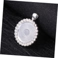 thumbnail image 2 of XYCCA 24 Pcs Cardboard Photo Frames Rhinestone Round Bezel Craft Bezel Trays Metal Pendant Trays Necklace Locket Metal Trays Round Dome Diy Pendant Trays Photo Pendant Edging Blank-3007, 2 of 5