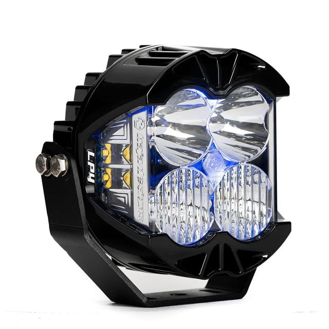 Baja Design Driving/Fog Light 290015 Driving/Fog Light; LP4 Pro; LED Bulb; 4 LED Bulbs; Driving/Combo Beam; 7050 Lumens Forward Projecting Light/1700 Lumens Peripheral Light; Clear Lens