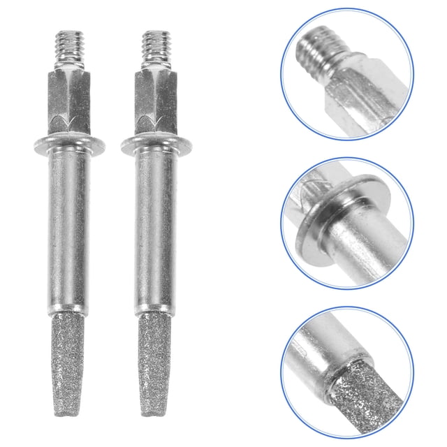 OUNONA Ensemble d'Affûtage de Tronçonneuses 2 Pcs Meules Argentées Plaquées Résistance à l'Usure Élevée