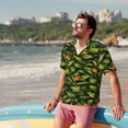 thumbnail image 5 of Tropical Botanical Art Men'S Short-Sleeved Shirts with All-Over Prints for Indoor and Outdoor Wear, 5 of 6