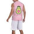 thumbnail image 2 of Xecao Cute Avocado print basketball shirt for both men and women, a unisex basketball jersey perfect for theme parties-4X-Large, 2 of 6