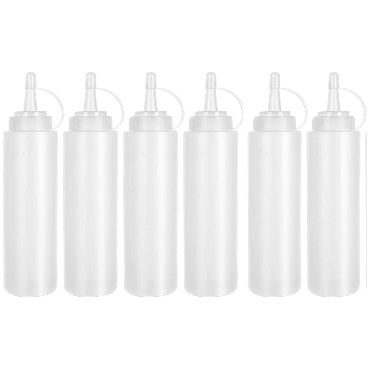 360ml Squeeze Condiment Bottles with Cap,for BBQ Ketchup Salad Dressing