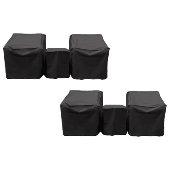 2Pcs Outdoor Furniture Set 3 Piece Combination Furniture Covers And For All Weather Use Furniture Protection Home Decor