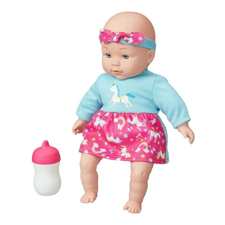 My Sweet Love 12.5" My Cuddly Baby Doll with Sound Feature, Teal Outfit