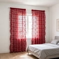 thumbnail image 6 of Dmlowu Sheer Curtains 78 inch Long, Semi-Sheer Lightweight Breathable Pleated Lace Curtains, Blackout Curtains for Living Room Bedroom Home Boho Decor, 6 of 6