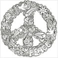 thumbnail image 2 of Design Works/Zenbroidery Stamped Embroidery 10"X10"-Peace, 2 of 3