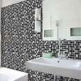 thumbnail image 2 of 20 Piezas Pegatinas Adhesivas para Azulejos 20x20cm (Negro), Pegatinas Autoadhesivas para Azulejos de PVC Impermeables, Pegatinas Adhesivas para Azulejos para Baño y Cocina, Patrones de Mosaico, 2 of 5