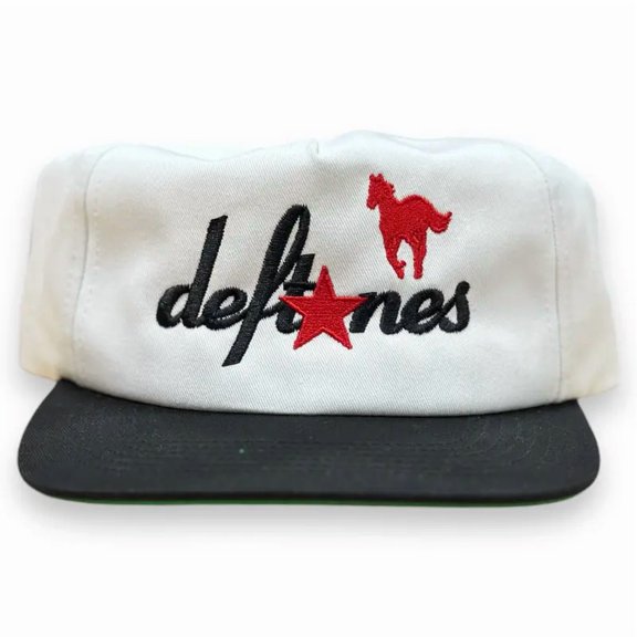 DEFTONES Hat, Embroidered Adjustable Cap with Playful Humor Design, Trendy Headwear for Parties Festivals and Casual Outfits